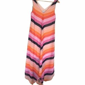 Nwt Emma & Michele striped flowy maxi dress S